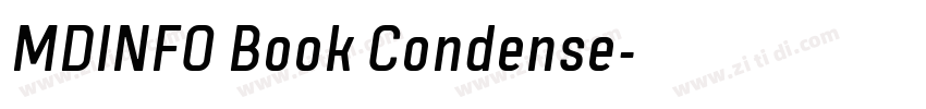 MDINFO Book Condense字体转换